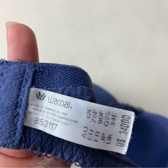 Wacoal Periwinkle Blue La Femme Contour Underwire Bra Size 34DDD - Picture 4 of 4